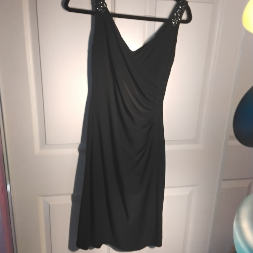 RALPH LAUREN       Elegant Eavening   Black Sleeveless Dress